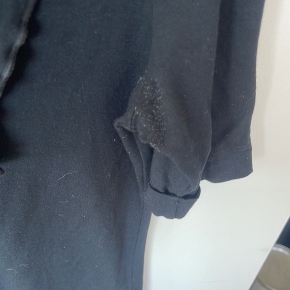 Escada Black Modal Ruffle Tee - Picture 4 of 7